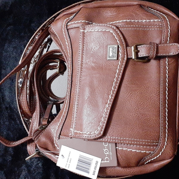 Vintage Leather Purse Top Handle Saddle - Picture 2 of 9